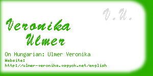 veronika ulmer business card